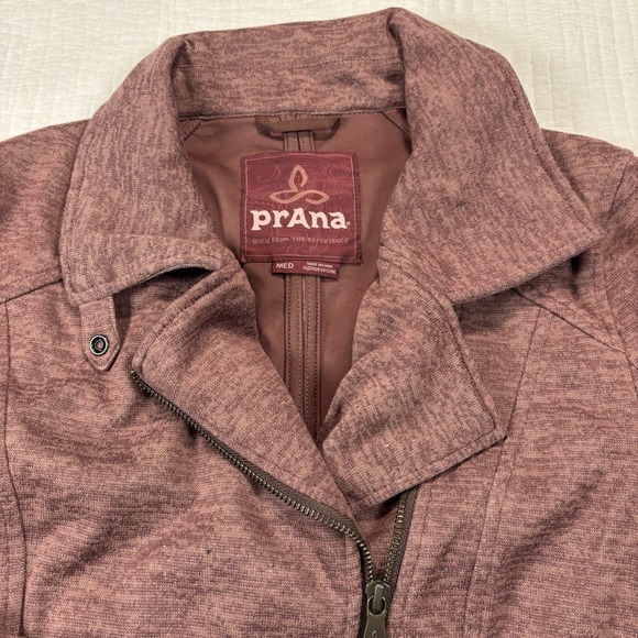 Prana Jacket Women's Medium Purple Full Zip Pockets Marabelle Softshell Coat - Picture 2 of 11